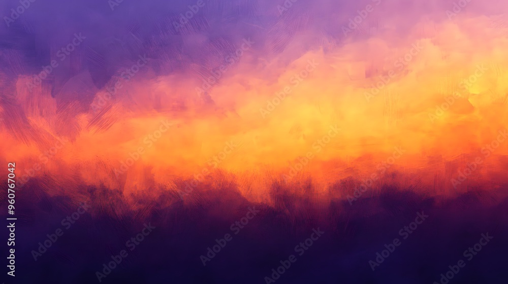 Naklejka premium 黄色の空色のぼやけた背景