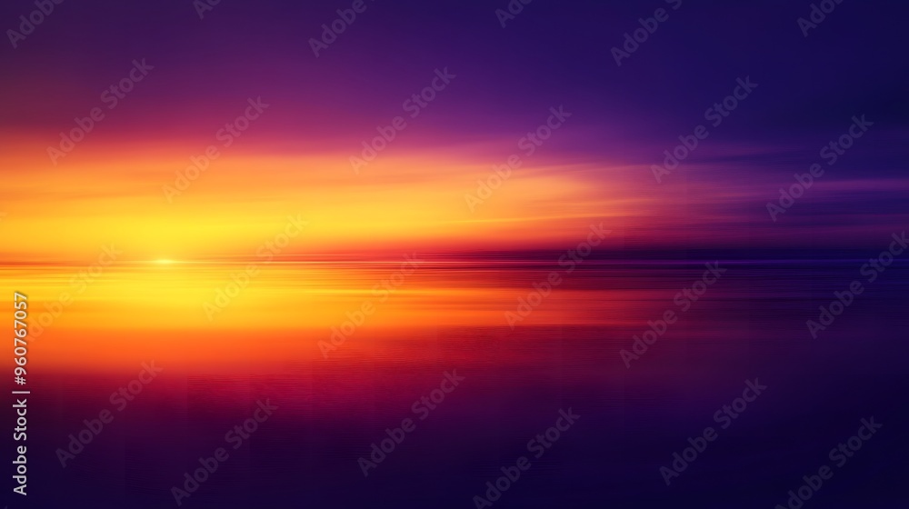 Fototapeta premium 黄色の空色のぼやけた背景