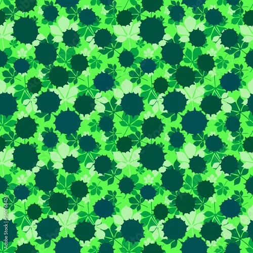 Retro autumn seamless chestnut pattern for wrapping paper and fabrics and linens