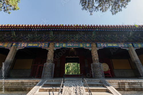 Ancient Architecture Landscape of Confucius Temple China in Qufu City, Shandong Province, China photo