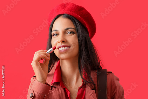 Beautiful young happy woman...
