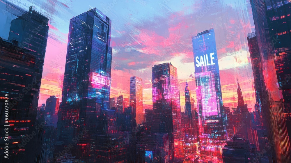 A Cityscape with a A Cityscape with a