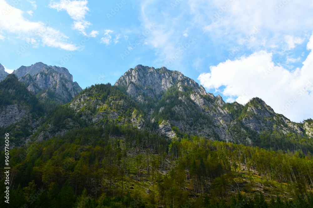 Mountains in Julian alps in Slovenia Mountains in Julian alps in Slovenia