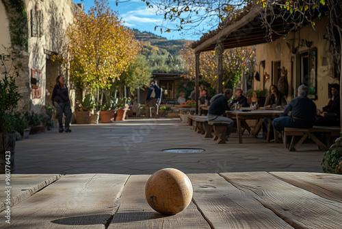 Bocce Ball Placement Near Pallino: Capturing Precision in Lawn Bowling photo