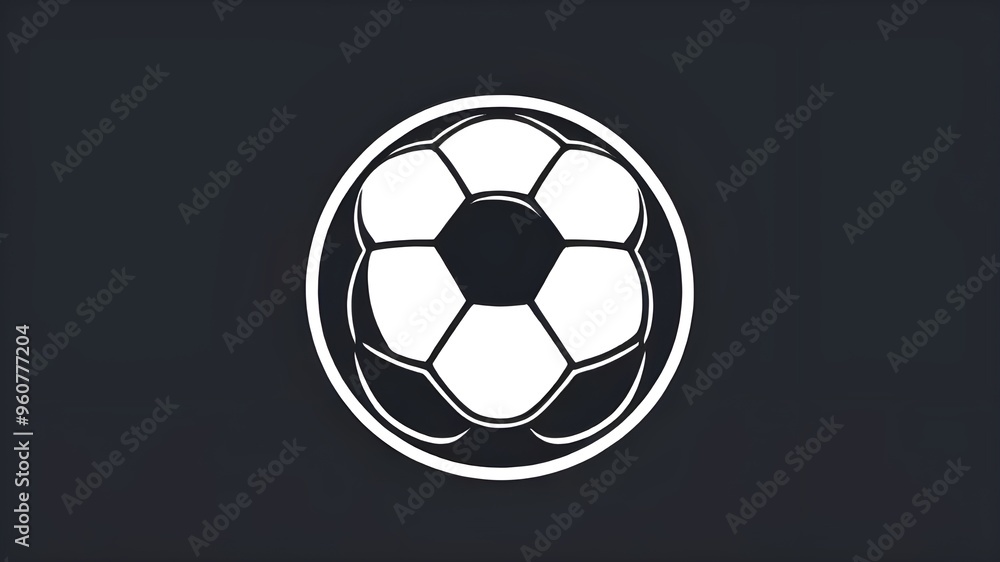 Obraz premium soccer ball on black background, football