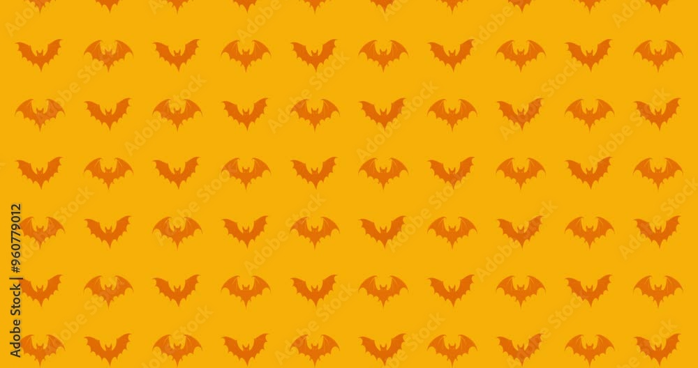 Orange bats pattern background Orange bats pattern background