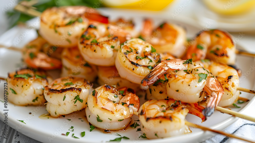 Grilled Shrimp Skewers With Garlic Butter Grilled Shrimp Skewers With Garlic Butter