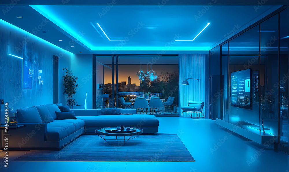 Innovative Smart Home Displays Under Soft Blue Light: Future-Ready Homes Innovative Smart Home Displays Under Soft Blue Light: Future-Ready Homes