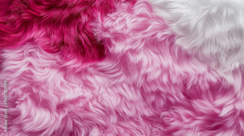  soft and delicate texture of fluffy fur, transitioning from creamy white to pink