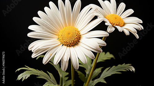 A single Becky Shasta Daisy flower infront closeup view photo