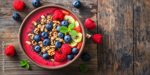 Smoothie Bowl with Assorted Fruits