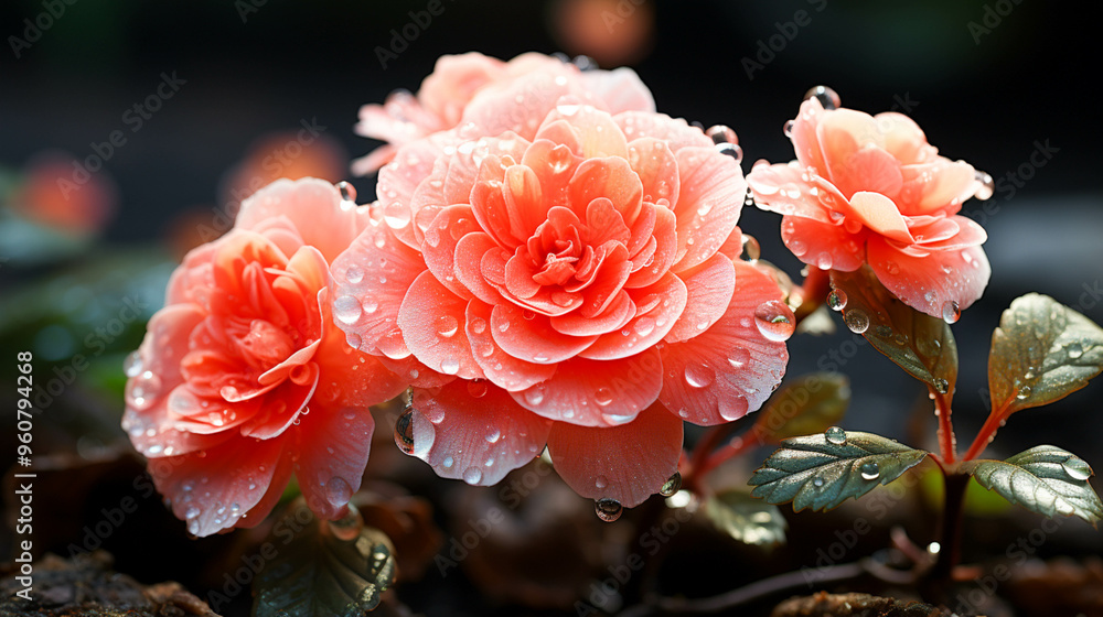 A single China Rose flower closeup infront view A single China Rose flower closeup infront view