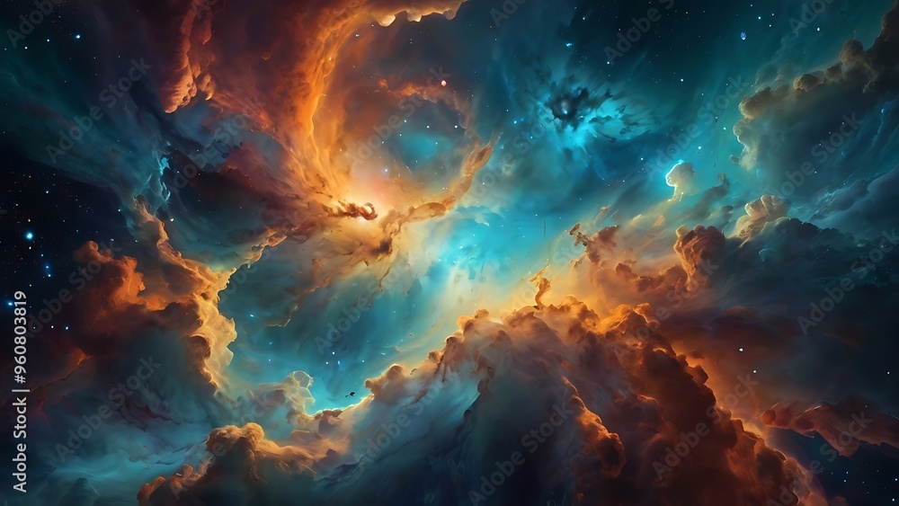 Space abstract background fantasy illustration planets, stars and space clouds wallpaper, shining stars and objects Space abstract background fantasy illustration planets, stars and space clouds wallpaper, shining stars and objects