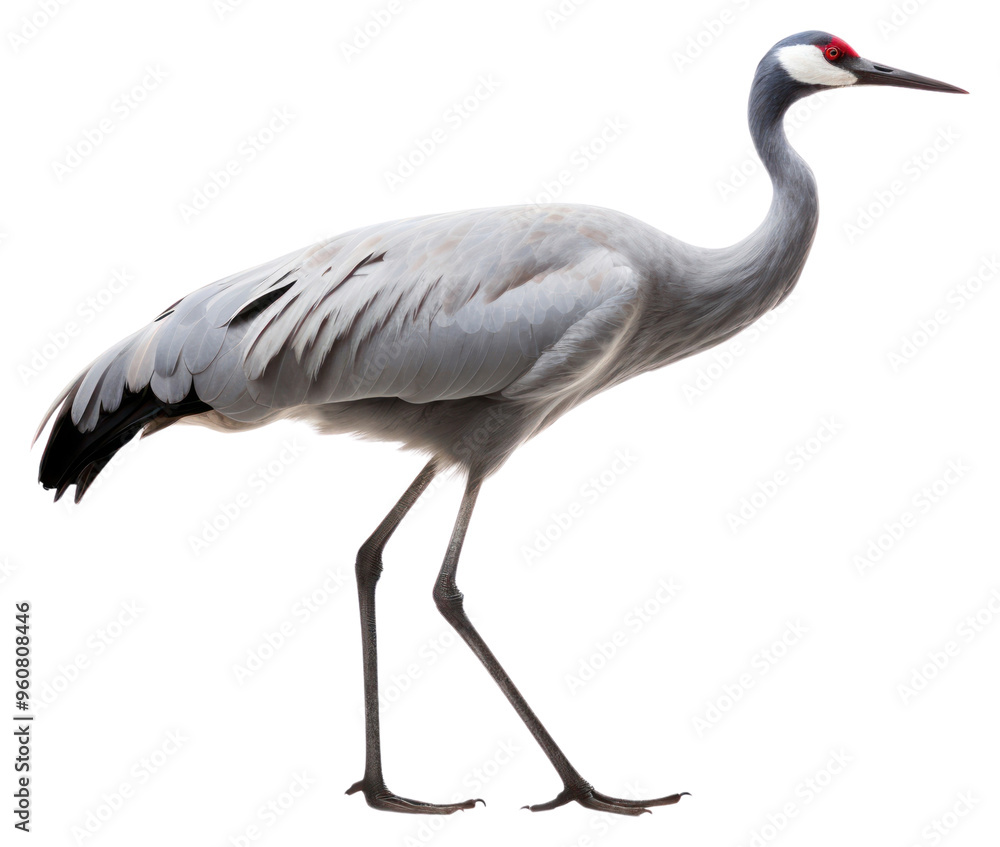 Fototapeta premium PNG Crane bird animal white.