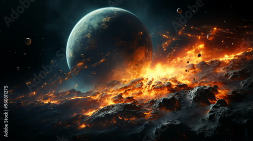 A solar system planet