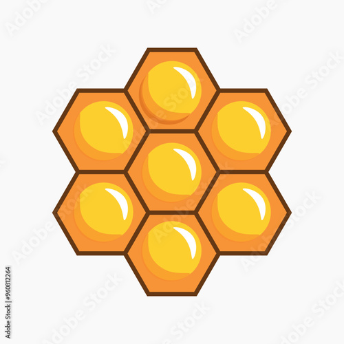 Bee Honeycomb Icon symbol, and vector, Can be used for web, print, and mobile