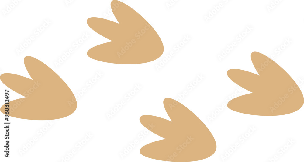 Fototapeta premium Goose Footprint Track