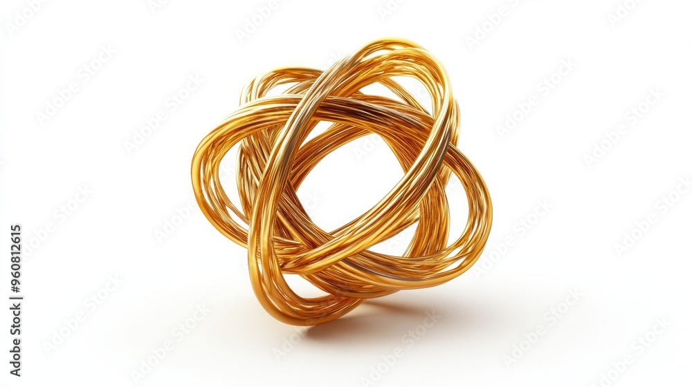 The Gold Torus is shown in multiple projections, isolated on a white background. elegant style featuring a realistic 3D primitives model in gold The Gold Torus is shown in multiple projections, isolated on a white background. elegant style featuring a realistic 3D primitives model in gold