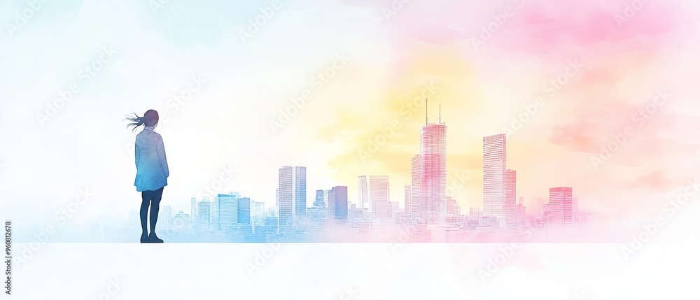 A silhouette of a person gazing at a skyline from a rooftop, symbolizing the future targets and aspirations that drive their continuous advancement A silhouette of a person gazing at a skyline from a rooftop, symbolizing the future targets and aspirations that drive their continuous advancement