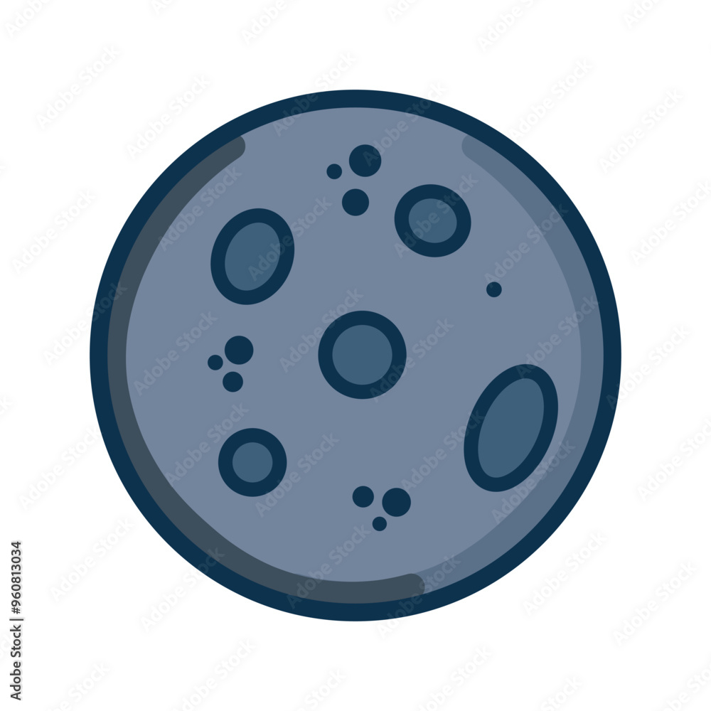 Moon Icon, Cartoon symbol, and vector, Can be used for web, print, and mobile Moon Icon, Cartoon symbol, and vector, Can be used for web, print, and mobile
