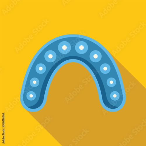 Blue retainer for teeth alignment using modern methods of orthodontics