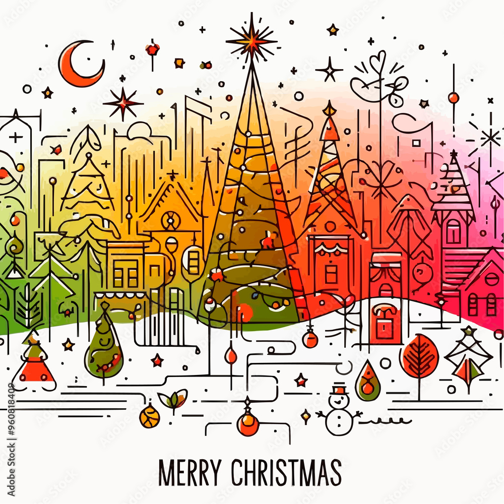 Obraz premium abstract background with city