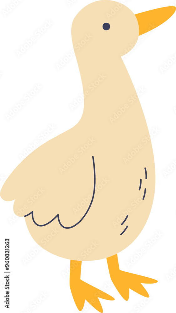 Standing Goose Hand Drawn Standing Goose Hand Drawn
