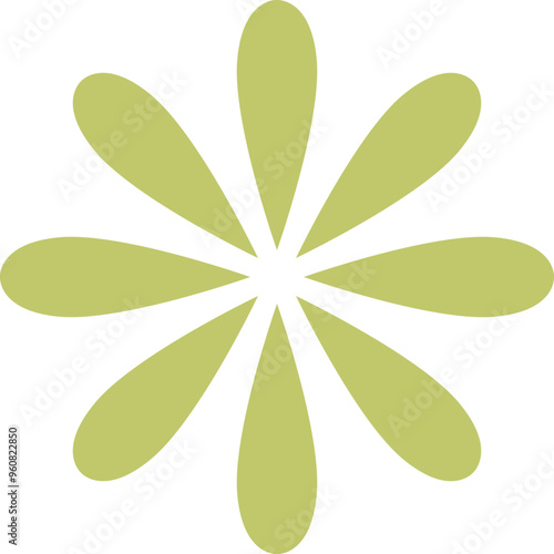 Mid Century Flower Shape