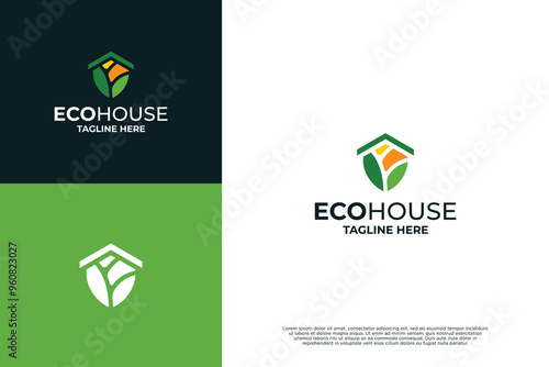 Home bio recycling logo design