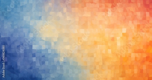 A colorful abstract background featuring a gradient of blue, yellow, and orange hues, ideal for graphic design projects.