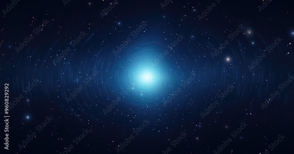A cosmic scene depicting a bright center surrounded by stars, illustrating the vastness of space. A cosmic scene depicting a bright center surrounded by stars, illustrating the vastness of space.