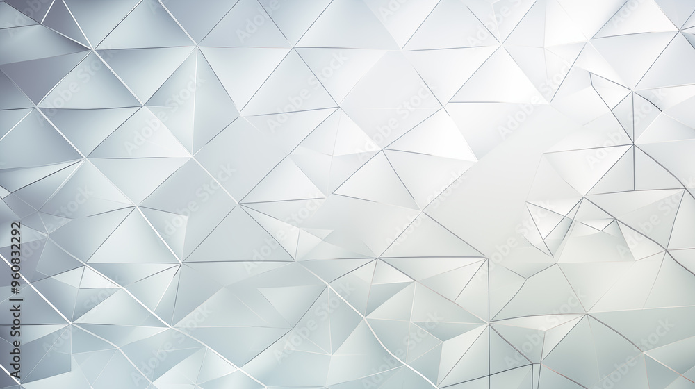 Geometric Abstract Glass Pattern In Light Tones With Faceted Triangles Geometric Abstract Glass Pattern In Light Tones With Faceted Triangles