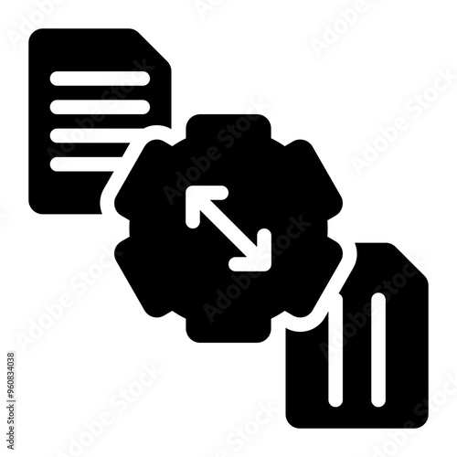 translator, translation, machine, artificial intelligence, ai solid or glyph icon