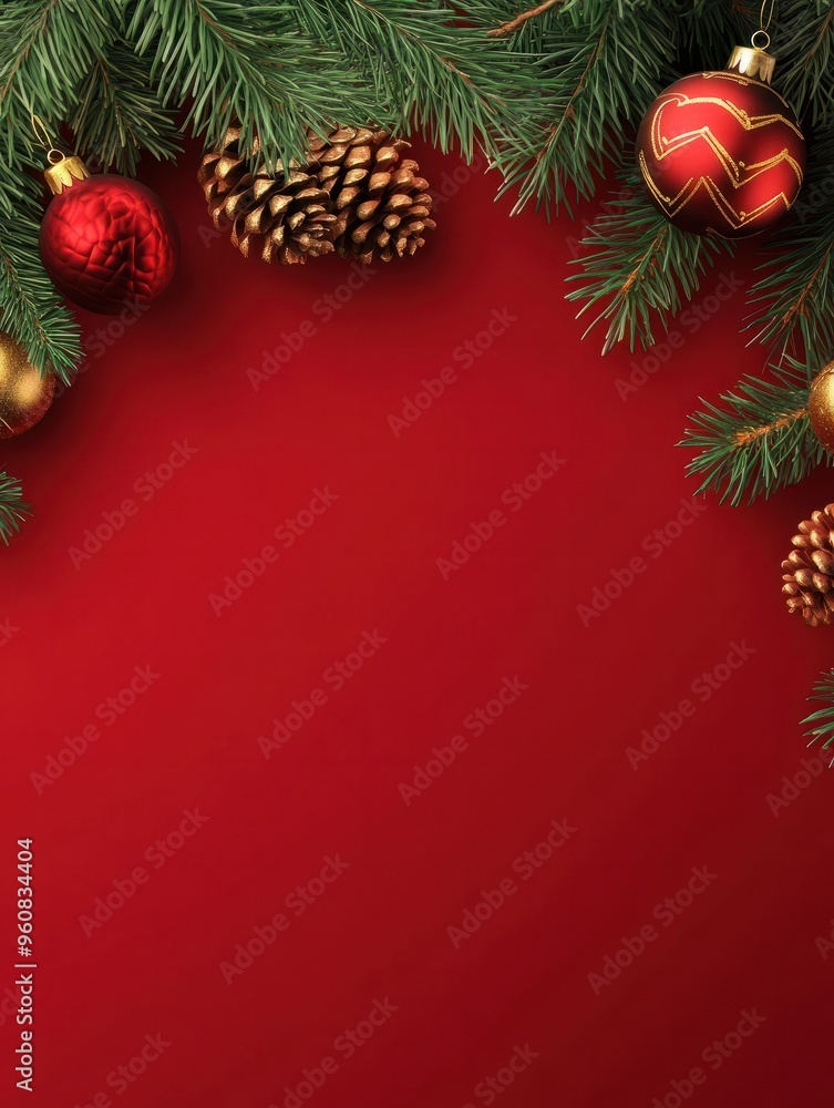 Horizontal banner for christmas and new year with copy text Horizontal banner for christmas and new year with copy text
