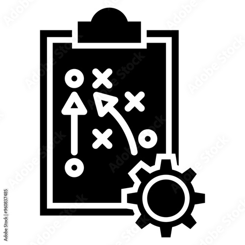Strategy icon with glyph style