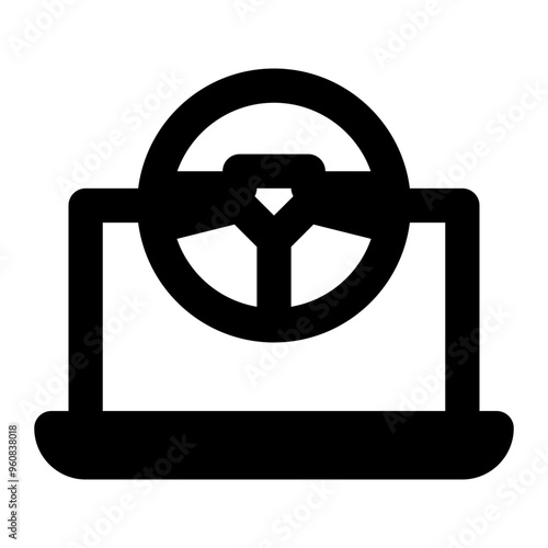 device driver, driver, computer, laptop, information technology outline icon