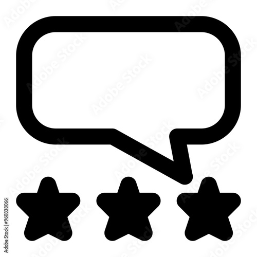 feedback, rating, comment, critics, information technology outline icon