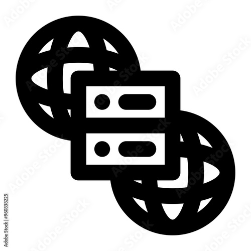 proxy, server, internet, hosting, information technology outline icon