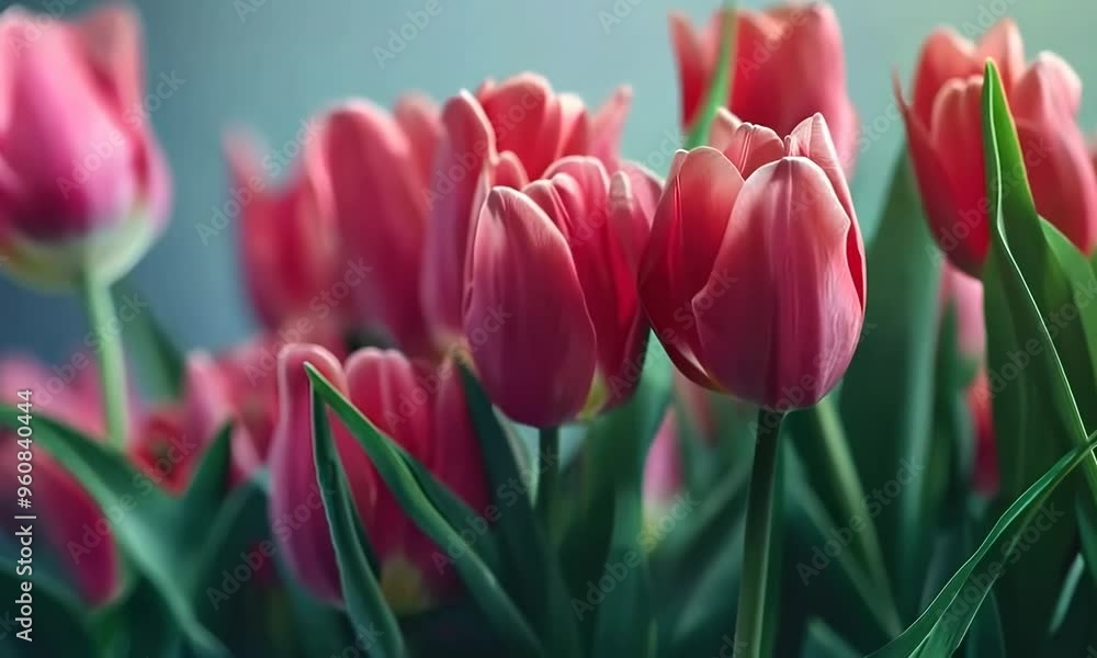 Bouquet of fresh tulips, Video Bouquet of fresh tulips, Video