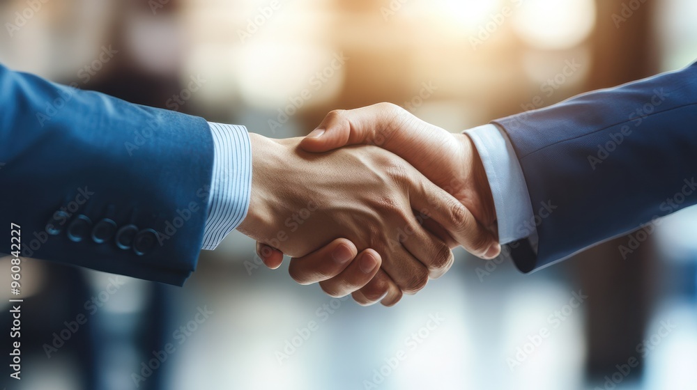 Business people, shaking hands and teamwork deal or agreement for b2b merger, investment or partnership. Collaboration, welcome and financial service at company or promotion Business people, shaking hands and teamwork deal or agreement for b2b merger, investment or partnership. Collaboration, welcome and financial service at company or promotion