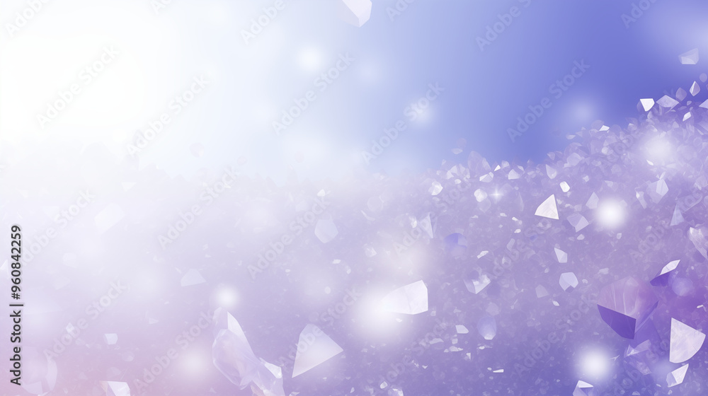 Shimmering Lavender Gemstones in Misty Crystal Atmosphere Shimmering Lavender Gemstones in Misty Crystal Atmosphere