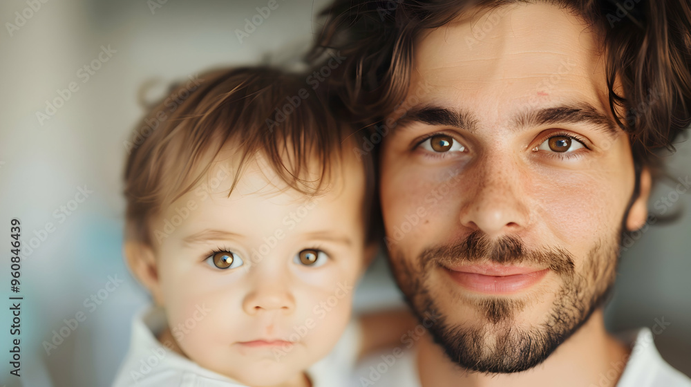 Handsome Man With Little Boy Park Summer Pla Handsome Man With Little Boy Park Summer Pla
