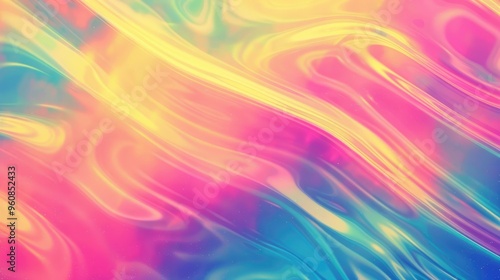 Wallpaper Mural Colorful abstract blurred gradient pattern with realistic grain noise effect background for artistic product design and social media in a trendy and vintage style. Torontodigital.ca