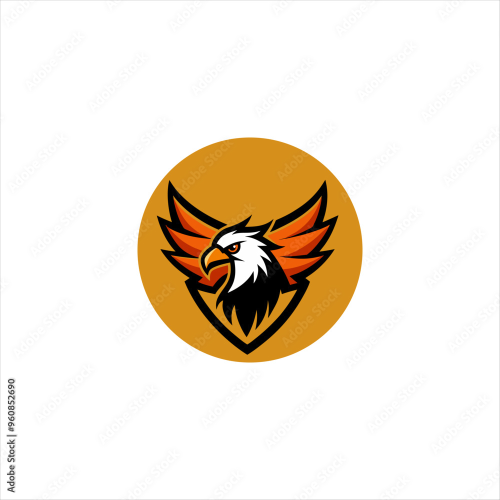 Obraz premium Majestic Eagle Logo Designs for Premium Brands Luxury and Powerful Brand Identity 