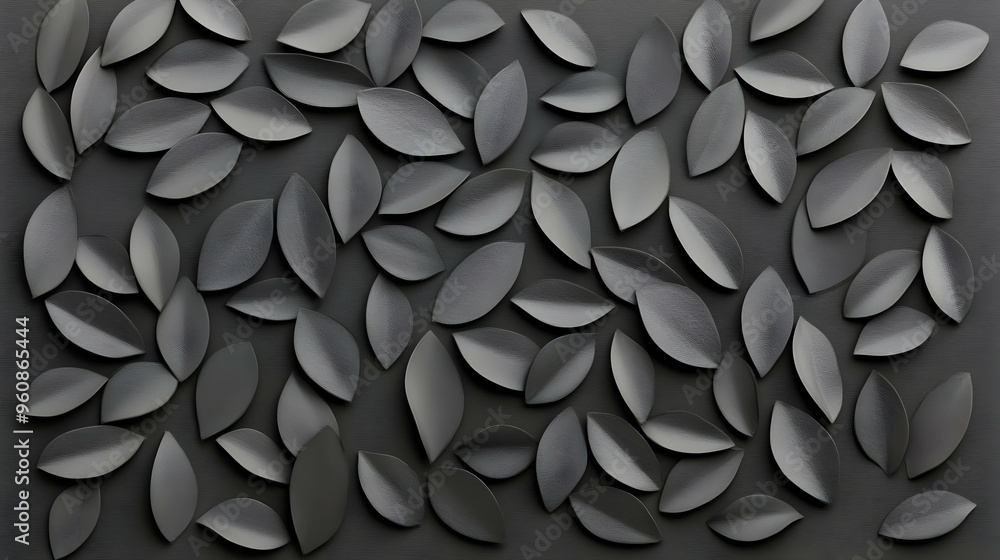 Black Leaf Pattern Background Texture Black Leaf Pattern Background Texture