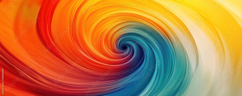 Vibrant abstract cyclone, swirling layers of bright colors, motion and depth illusion Vibrant abstract cyclone, swirling layers of bright colors, motion and depth illusion