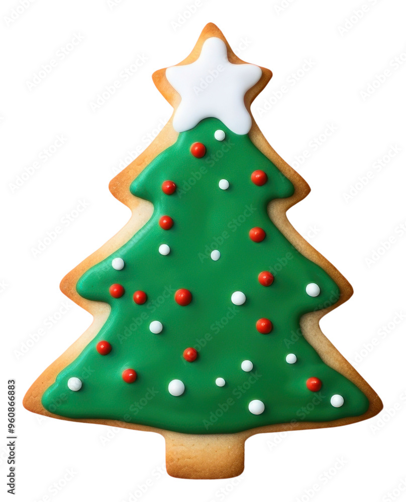 PNG Christmas tree cookie icing representation. PNG Christmas tree cookie icing representation.