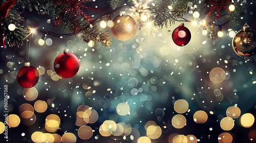 christmas tree lights background