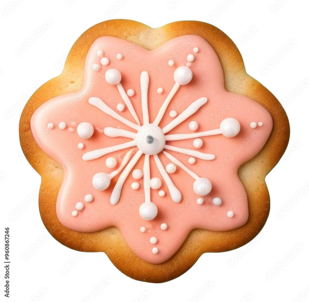 PNG Flower cookie icing dessert. PNG Flower cookie icing dessert.