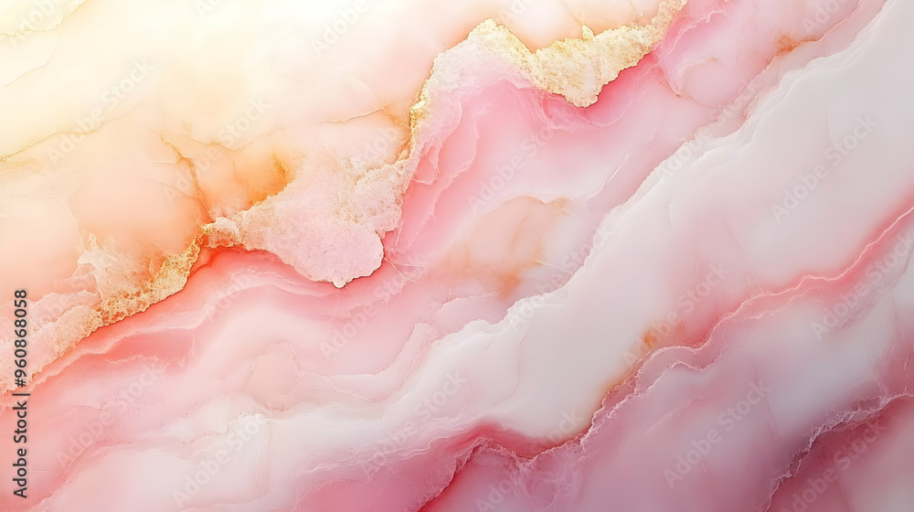 Abstract Pink and Gold Marble Texture Background Abstract Pink and Gold Marble Texture Background